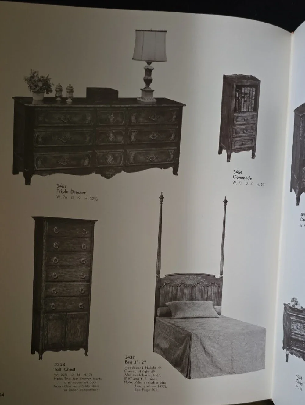 Baker Furniture Co Red Hardcover Furniture Book with Gold Lettering